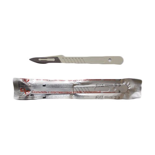 Скальпель хирург. стерильн. однократн. прим-я, углеродистая сталь. № 10 Certus