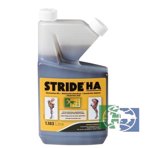 TRM: Страйд  НА / Stride HA, жидкий, страйд + гиалуроновая кислота, сироп для лошадей, 1,183 л