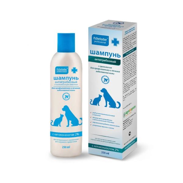 Пчелодар: Шампунь антигрибковый, с пироктоноламином, 250 мл