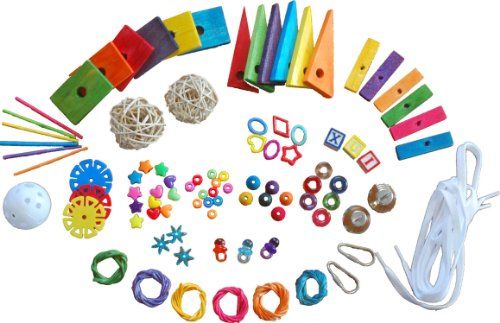 Super Bird:  Набор " Сделай игрушку сам" для волнистых попугаев (93 предм.)