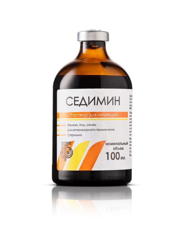 Биогель: Седимин, железо, селен и йод, для инъекций, внутримышечно, 100 мл