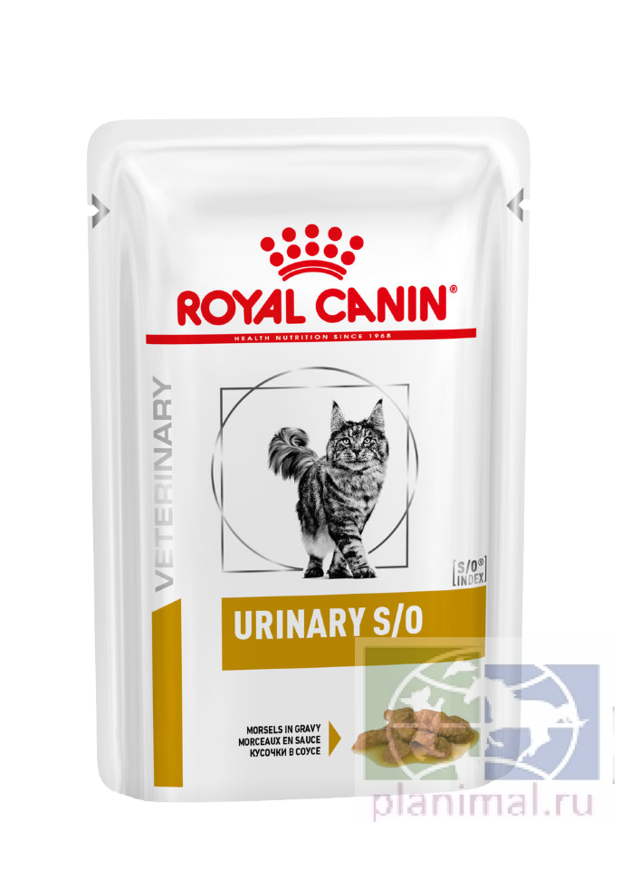 RC Urinary S/O влажная диета для кошек при заболеваниях дистального отдела мочевыделительной системы, курица кусочки в соусе, 85 гр.