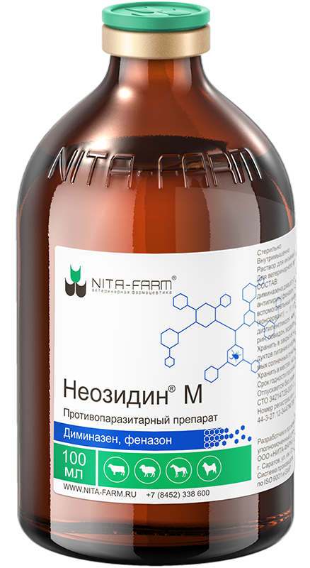 NitaFarm: Неозидин М, против кровепаразитарных болезней, 100 мл