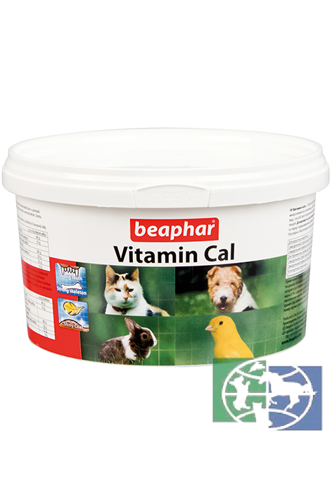 Beaphar: Кормовая добавка Vitamin Cal д/кошек/собак/грызунов/декоративных птиц, 250 гр.