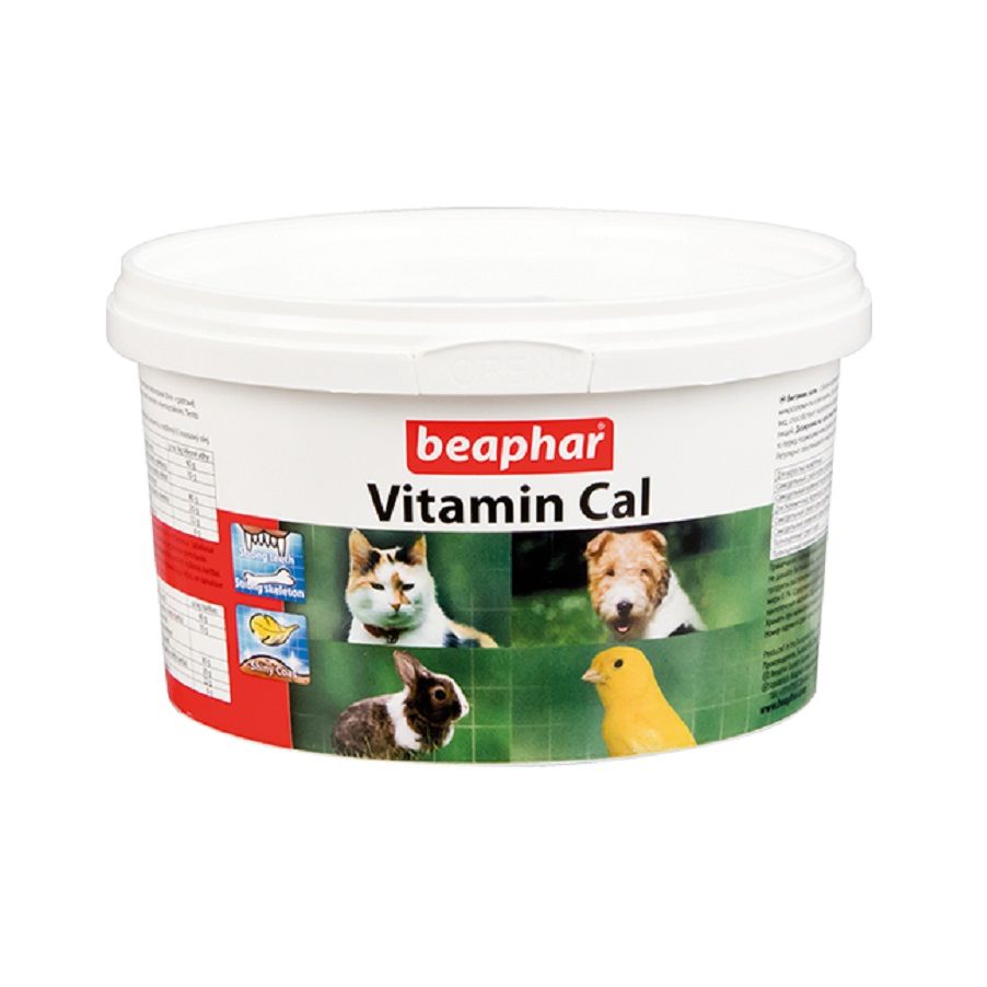 Beaphar: Vitamin Cal Кормовая добавка, для кошек, для собак, для грызунов и декоративных птиц, 250 гр