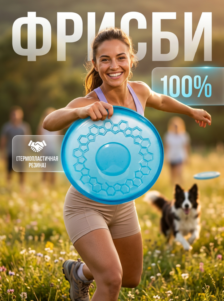 Triol: Игрушка для собак из термопластичной резины Фрисби, 23 см, 12191154