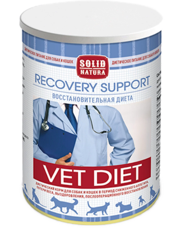 Solid Natura VET Recovery Support диета для кошек и собак влажный 0,34 кг