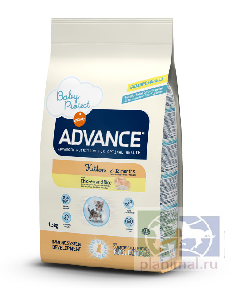 Advance корм для котят (с 2 до 12 месяцев) Baby Protect Kitten, 1,5 кг