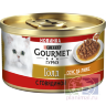 Гурме голд консервированный корм для кошек Соус Де-люкс с говядиной в роскошном соусе, 85 гр.