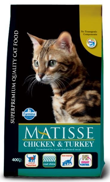 Matisse Chicken & Turkey корм для кошек цыпленок и индейка, 400 гр.