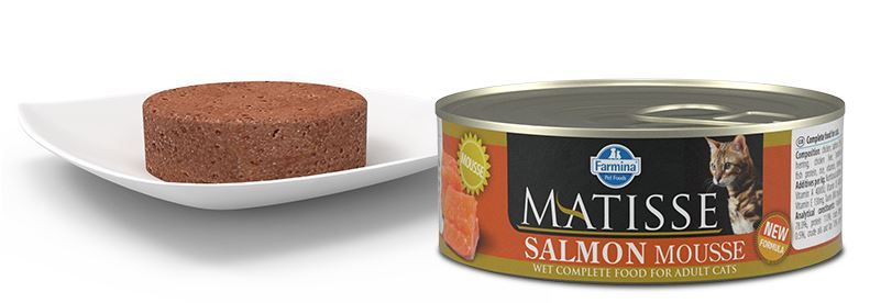 Корм влажный Matisse Mousse Salmon, мусс с лососем для взрослых кошек, 300 гр.