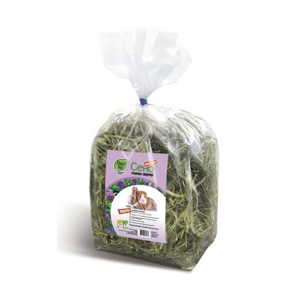 Сено луговое отборное "Зверье мое" с люцерной, 500 гр.