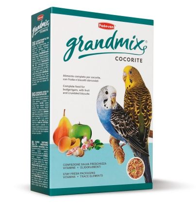 Padovan GRANDMIX Cocorite комплексный корм для маленьких попугаев, 1 кг