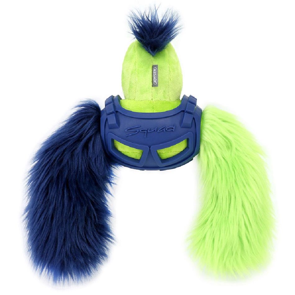 Игрушка для собак JOYSER Squad Горилла J-Rilla в броне с пищалкой M/L синяя, 43 см, 7013J