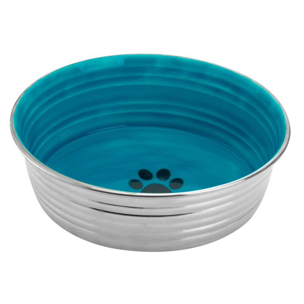 Mr.Kranch: Миска из нержавеющей стали, с керамическим покрытием, нескользящее основание, голубая, Cyclo, 1,2 л