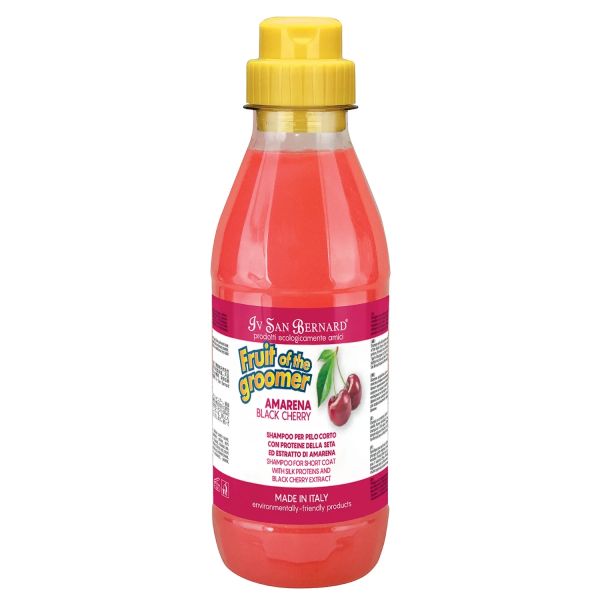 ISB: Fruit of the Grommer Black Cherry Шампунь для короткой шерсти с протеинами шелка, 500 мл