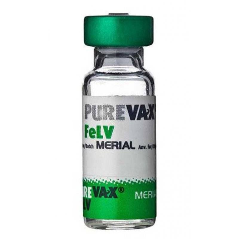 Merial: Вакцина Пуревакс FelV, для защиты кошек от вирусного лейкоза с 8 нед., 1 доза