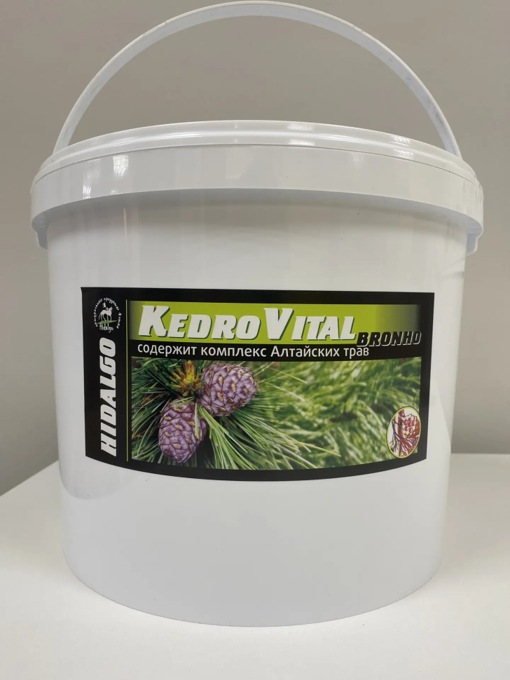 Идальго: Кедровитал Бронхо добавка для лечения заболеваний дыхательных путей у лошадей, 5 кг