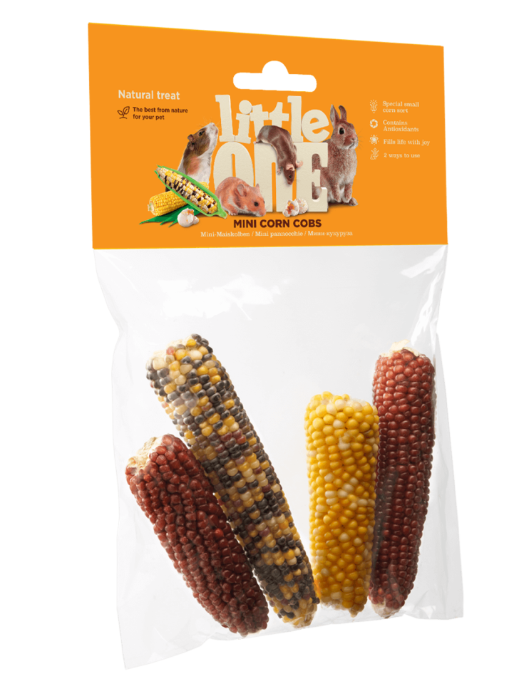 Little One: лакомство-игрушка Мини-кукуруза, 130 гр.