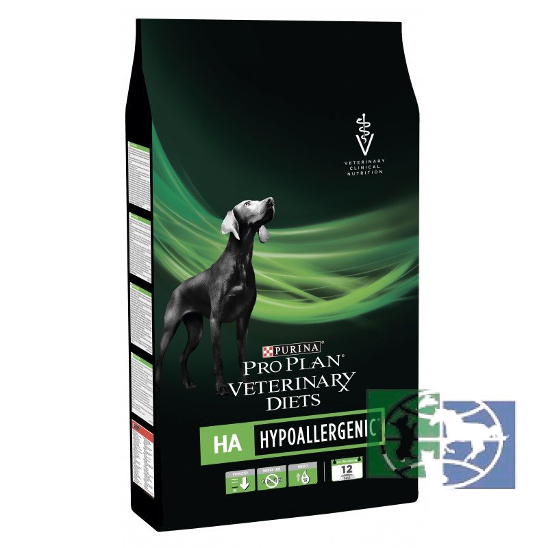 Сухой корм Purina Pro Plan Veterinary Diets HA для собак всех пород при аллергических реакциях, пакет, 3 кг