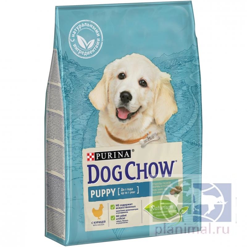 Сухой корм Purina Dog Chow для щенков всех пород, курица, пакет, 2,5 кг