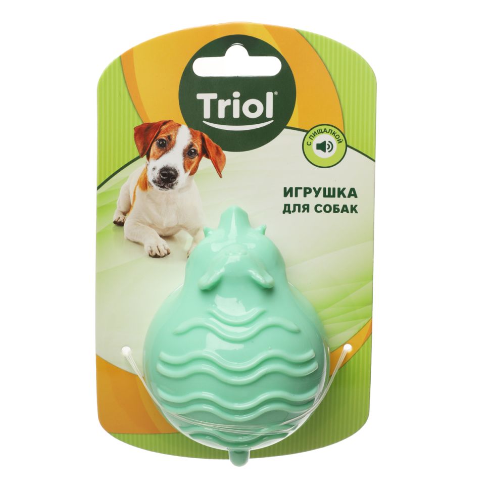 Triol: Игрушка для собак из термопластичной резины Круглый кабан, 102 мм, 12191214