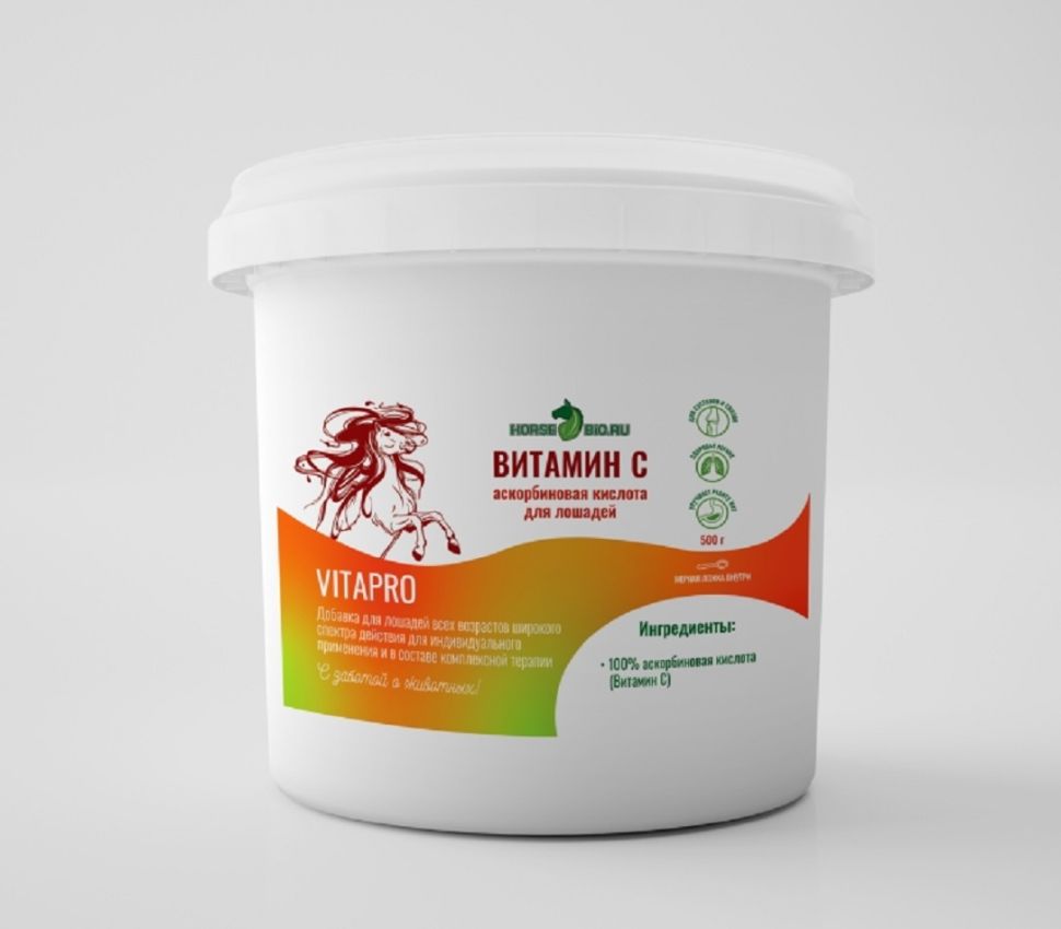 Horse-bio: Витамин С VitaPro для лошадей, 500 гр.