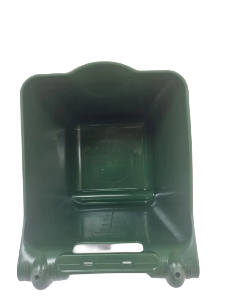 Кормушка / поилка пластик подвесная с ручкой, усиленная 14 л., D дня 20-22 см, D верха 27-28 см, h 27 см, толщина пластика 5 мм, Китай