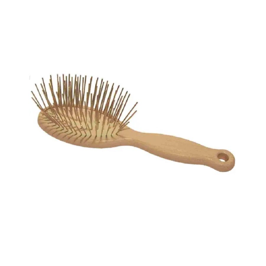 1 All Systems: Pin brush, массажная щетка, овальная, белая, зубцы 35 мм