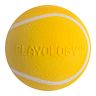 Playology жевательный мяч SQUEAKY CHEW BALL 8 см для собак средних и крупных пород с пищалкой и с ароматом курицы, цвет желтый