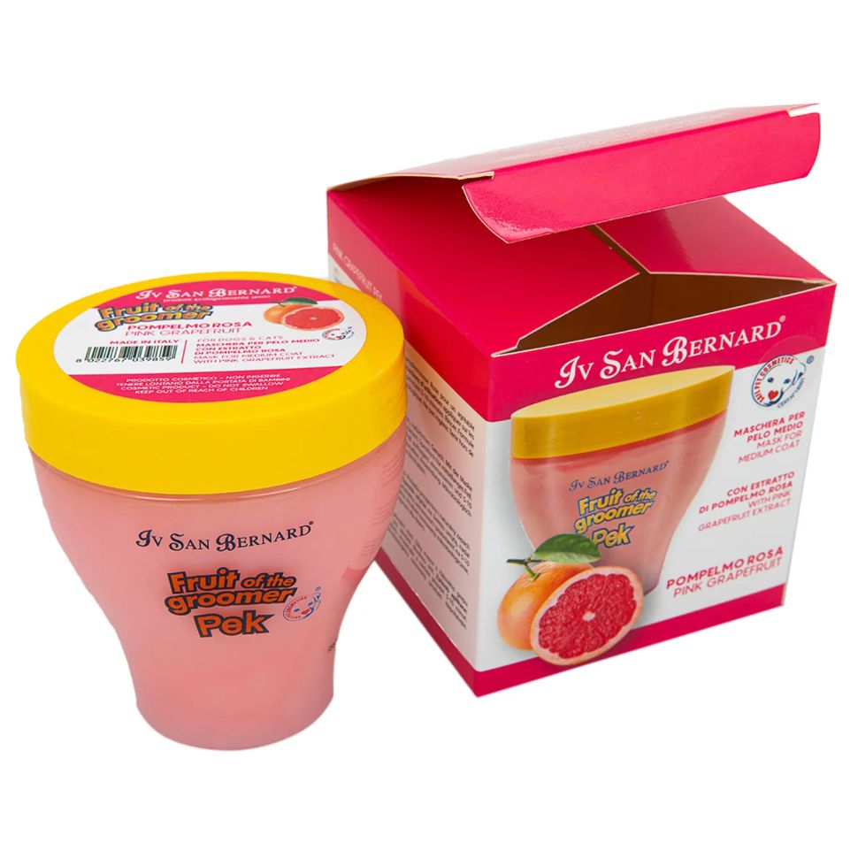 ISB: Fruit of the Grommer Pink Grapefruit, Восстанавливающая маска, для шерсти средней длины, с витаминами, 250 мл
