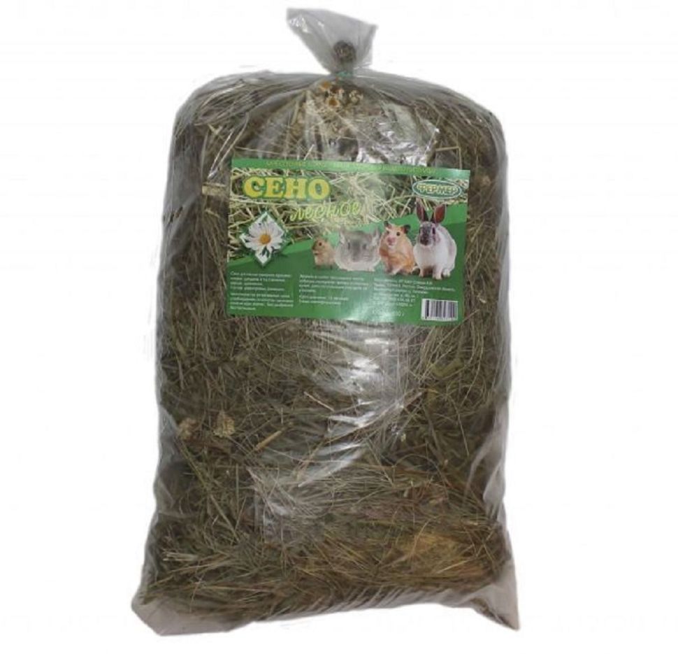 Сено "Фермер" лесное  с ромашкой, 500 гр.