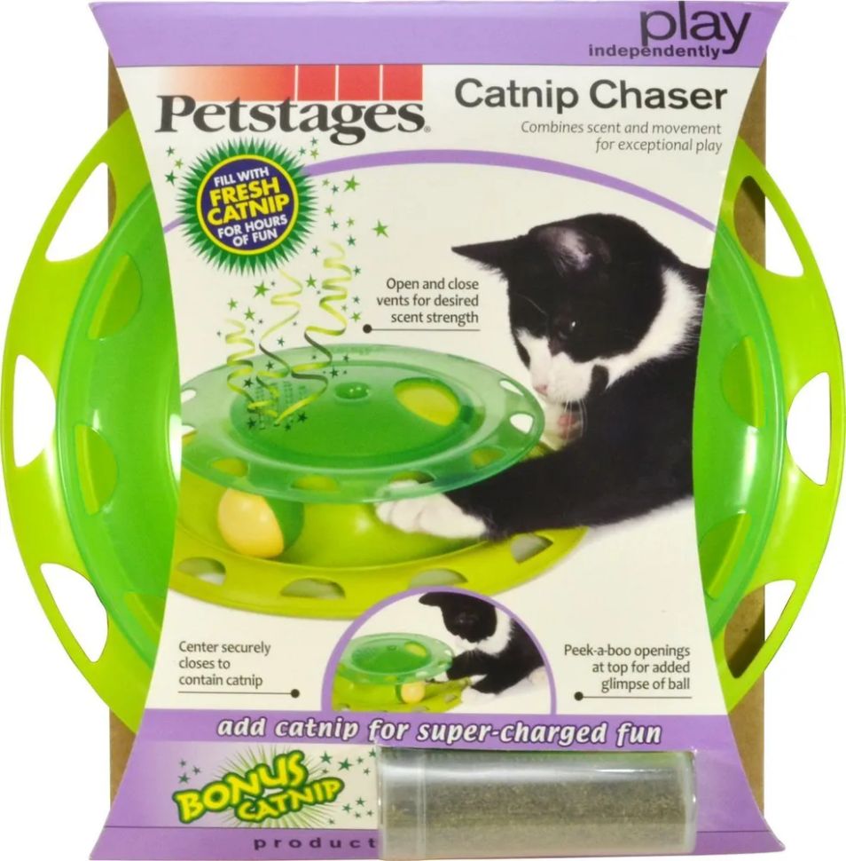 Petstages: игрушка Трек с контейнером для кошачьей мяты, для кошек