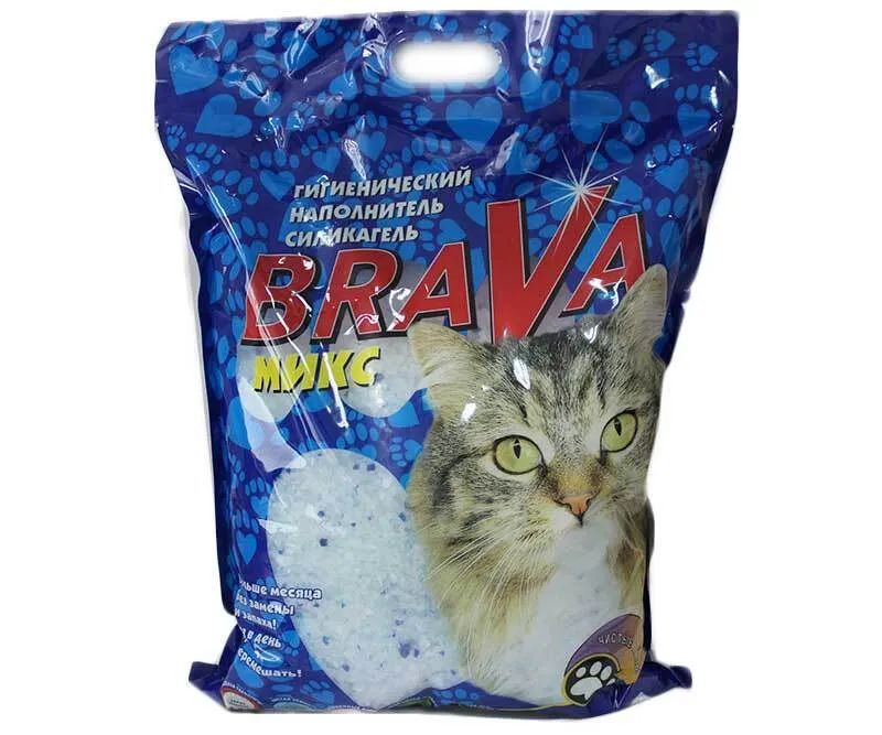 Brava: Микс, силикагелевый, наполнитель для кошек, 10 л