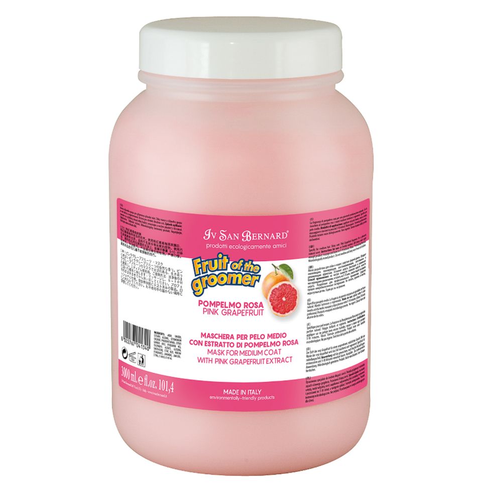 ISB: Fruit of the Grommer Pink Grapefruit, Восстанавливающая маска, для шерсти средней длины, с витаминами, 3 л
