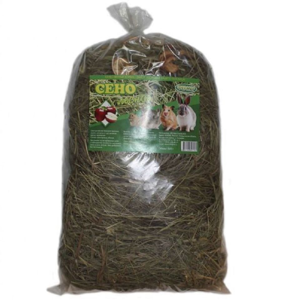 Сено "Фермер" лесное  с яблоком, 500 гр.