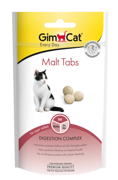 GimCat Malt Tabs Витамины для кошек для выведения шерсти 40 гр.