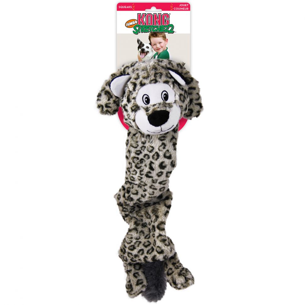 Игрушка KONG для собак Джамбо Снежный Барс, размер XL