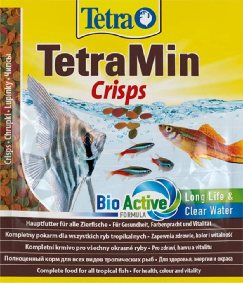 TetraMin Crisps чипсы для всех видов рыб, 12 гр