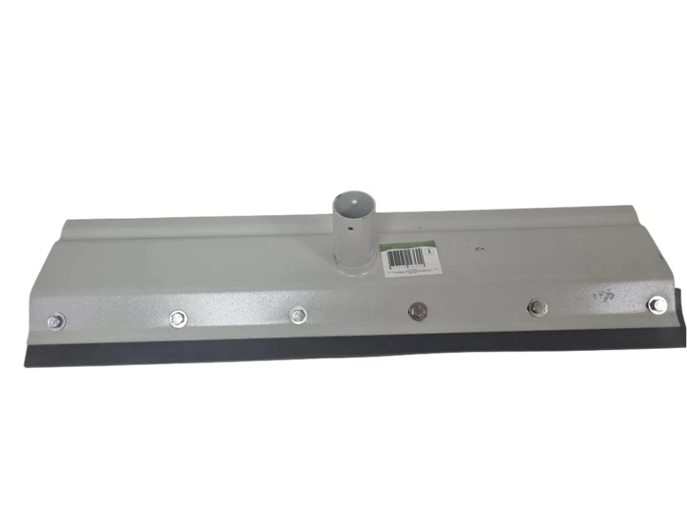 Скребок для твердого и жидкого навоза, металл, суперпрочная резина 6,5 мм, 40 х 15 см, без ручки, Китай