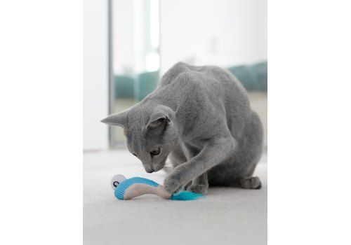 Petstages игрушка для кошек Dental "Креветки" 2 шт. с кошачьей мятой, 7 см