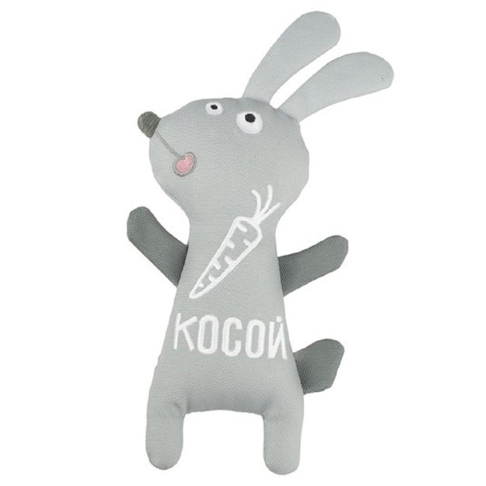 Triol: Игрушка для собак мягкая Зайка-Косой, 150/205 мм, арт. 12141265