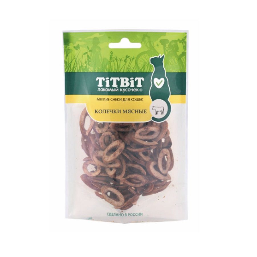 TiTBiT: Колечки мясные для кошек (мягкие снеки) 40 гр