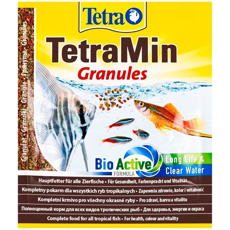 Tetra Min Granules гранулы для всех видов рыб, 15 гр