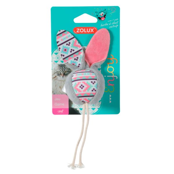 ZOLUX Игрушка для кошек с кошачьей мятой Мяч талисман, серый, 580731GRI