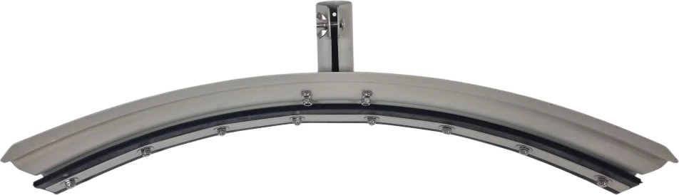 Скребок для твердого и жидкого навоза, полукруглый 66  х 15 см, резина 7,5 см толщиной, Китай