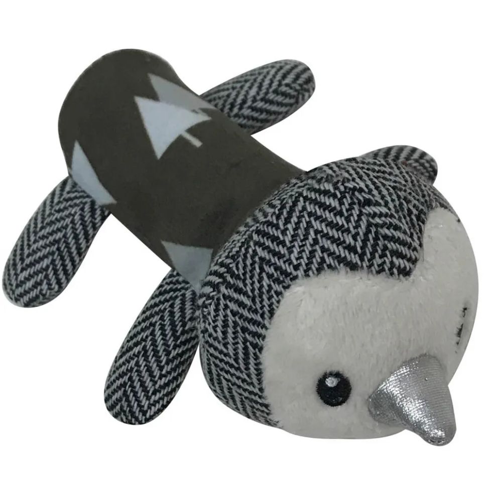 Petpark: игрушка Пингвин разноцветный, с пищалкой, для собак, 13 см, размер S