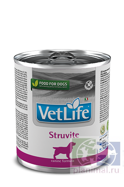 Vet Life Dog Struvite корм для собак при струвитах в паштете, 300 гр.