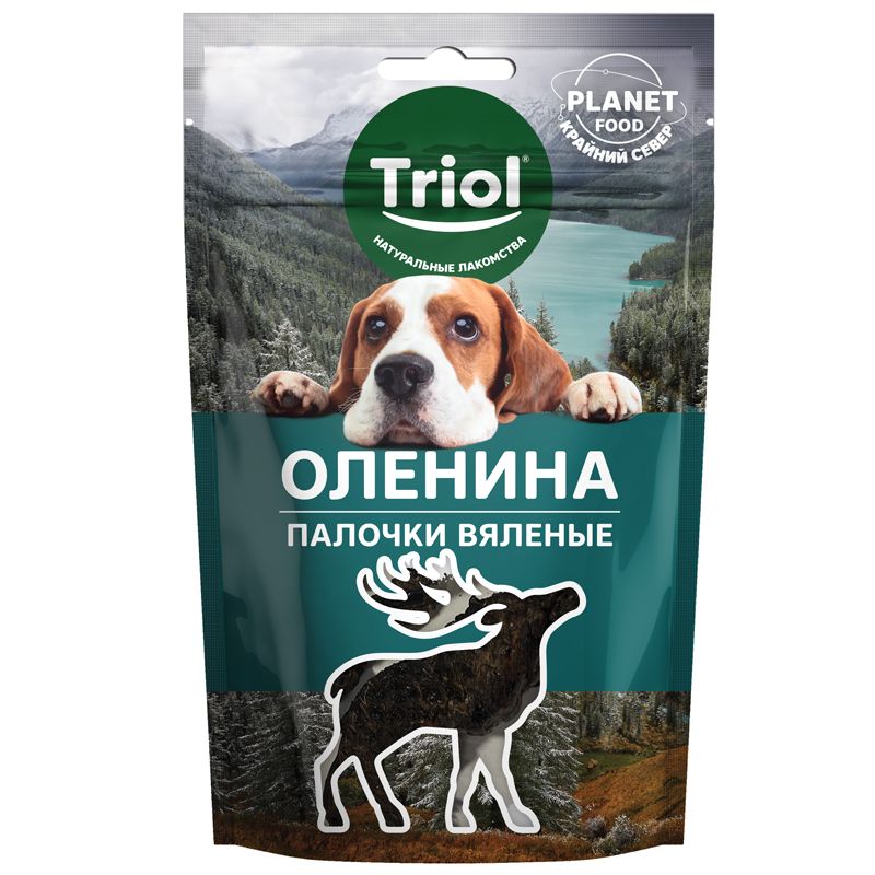 Triol: Лакомство для собак, Оленина, серия PLANET FOOD, 40 гр.
