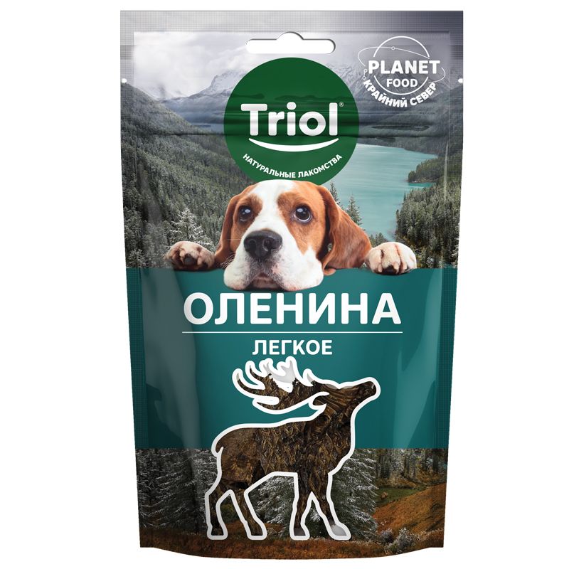 Triol: Лакомство для собак, Легкое оленя, серия PLANET FOOD, 30 гр.
